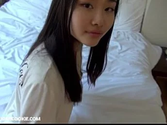 Homemade Asian teenie gets drilled rock stiff at home