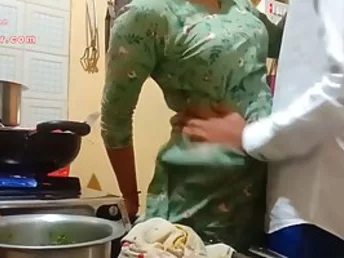 Indian milf is getting fucked in the kitchen instead of making lunch for her hubby