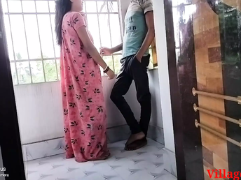 Stepson gets his rear end poked wide of his Indian stepmom in steamy rear end-fashion activity on balcony