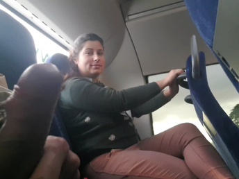 I was on a public bus. And abruptly I noticed that the neighbor took out his boner and embarked to jerk off. At very first-ever I was shocked. But after a moment I became horny for him. I sit down next to him and commence jerking off. I took it into h