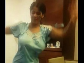 Indian Wifey Dancing in hotel guest room