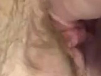 Lexii Sapphire pounds her creamy pussy with a massive fake penis and a pearly muff