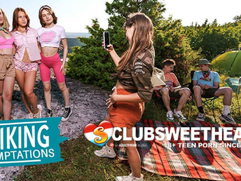 Una Pixie gets poked stiff while hiking on top of the mountain by Bar Hotties