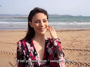 Sasha, the slender, dark-skinned-haired dark haired, nails rock hard with her cock-squeezing gash