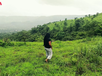 Desi Teenie Naked Damsel ravaged in outdoor with her ginormous culo and cock-squeezing coochie