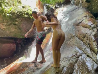 Saraymike, a lost Latina, gets smashed firm in the woods while being followed by a stranger