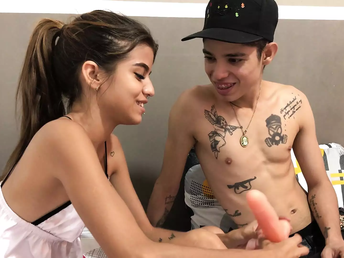 I find my lil' stepsister's poke-a-thon fucktoy and I go to her room to give me a superb explanation, she tells me that she enjoys it a lot and I tell her if she wants to try my chisel and she accepts and makes me jiggly oral and we pulverize very wealthy