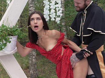 Bang-out with a priest before the wedding