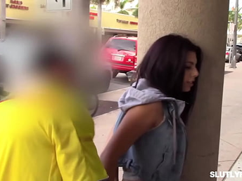 Teenager shoplifter gets her pussy fucked by the crank officer
