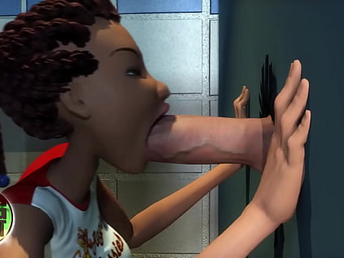 3DGSPOT - Teen Cheerleader Deepthroats And Fucks A Random Monstrous Dick In Glory Hole! UNCENSORED SEX!