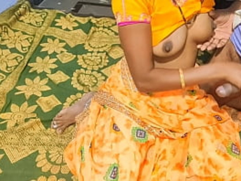 Desi Super-steamy Cpl & Desihot1 go insane in a homemade sex with a village aunty