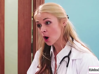 Lesbian medic fingerblasting teenager patient