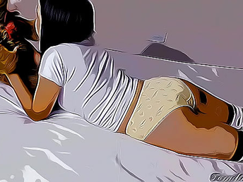 Juego con mi Sobrina en ley El Juego del Caballito Ella se Mueve encima de Mi Polla Parte 1 - Version Cartoon