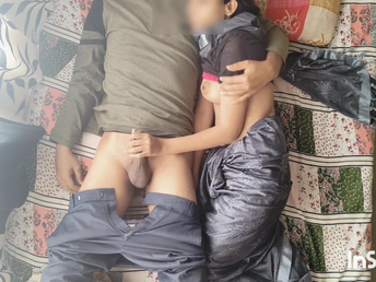 Watch me finally ruin my bhabhi's tight Indian snatch in a raunchy morning nail jamboree!