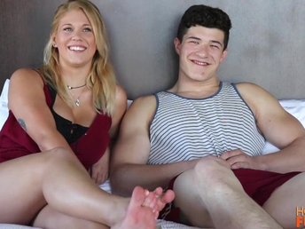 Ash-blonde with all-natural baps & hefty mammories takes not susceptible a phat penis down HD