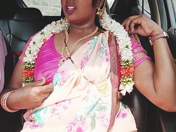 Be in charge hot Silk and her Indian helpmate garden plot a steaming car location