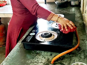 Sexynebbw & Homemade succeed in kichen-ed by a neighbor's big cock