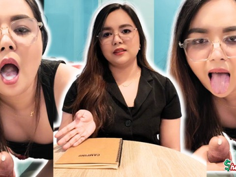 Sharinami JOI: Landlady Trains Tenant to Learn Putting to Get Free Rent by Giving Herself a Hand