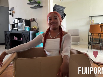 Fijii pornbox gets her attended culo romped & gaped, then takes a jizz shot in her throat