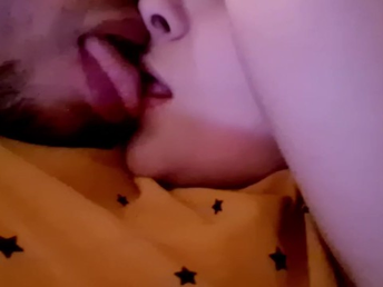 Carlahott waits eagerly be advisable for the brush step-dad to return & smooches him in the brush pj's