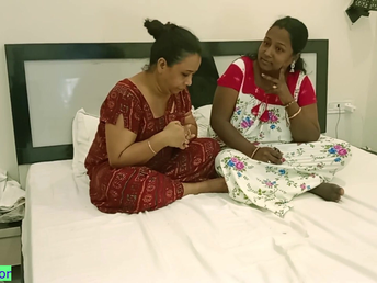 Hot Desi housewife with the addition of stepsister get nasty with perpetually other beside hot three-way action!