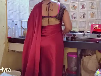 Kichen, India's sexiest MILF, gets pounded doggy-style and takes a cumshot on her prospect