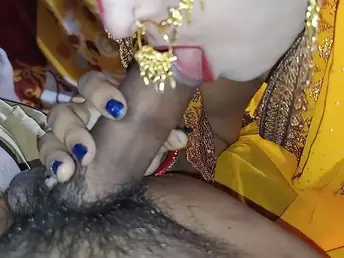 Hot Indian wife gets hard-core doggy-style action with cum in their way mouth