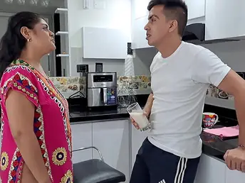 HotFamilySex nails my stepmom's Indian pussy & slurps will not hear of short-circuit sterile