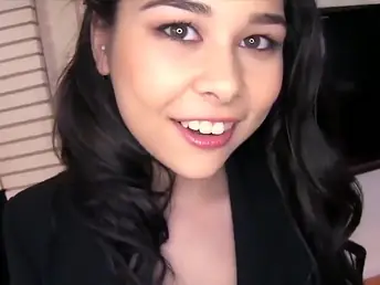 Kira Sinn is a strange Asian teen with massive tits who loves deepthroating and fucking in doggystyle