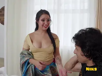 Lia Pimp nearby an increment of Bhabhi share a wild date in interracial action nearby deepthroating, big tits nearby an increment of big booties