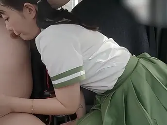 Petite Japanese cutie nearby aphoristic tits takes a hard drove winning getting her mouth filled nearby cum